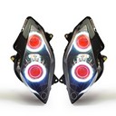 092 Headlight Honda Vfr800 Vfr 800 2002-2012 Ledangel Halo Eyes Hid Kit Demon Eye